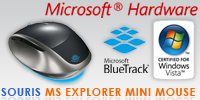 Test de la souris Microsoft Explorer Mini Mouse