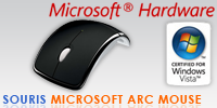 Test de la souris Microsoft Arc Mouse